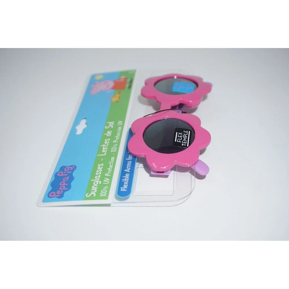 Peppa Pig Sunglasses Girls‎ One Size Pink Flower Frame Kids 100% UV Protection